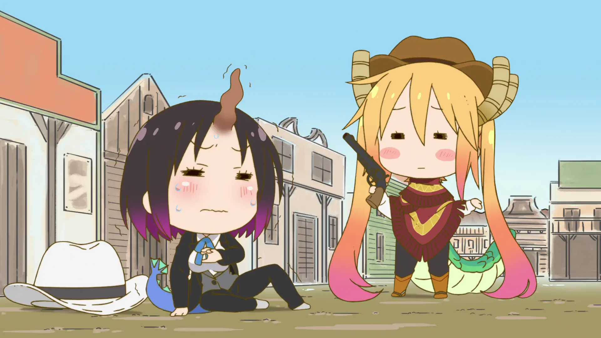 Kobayashi-san Chi no Maidragon - Episode s5 : Miss Kobayashi`s Dragon Something - Battle: Western / Ganryuujima / Kung Fu / Role-playing Game / Battlefield