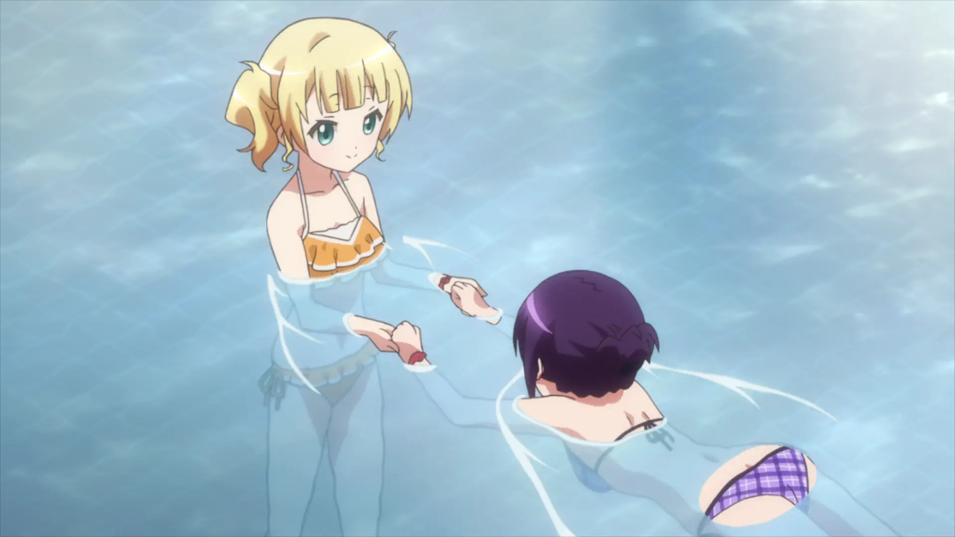 Gochuumon wa Usagi Desuka? - Episode 8 : Wet with Pool Water, Wet with Rain, Wet with Tears